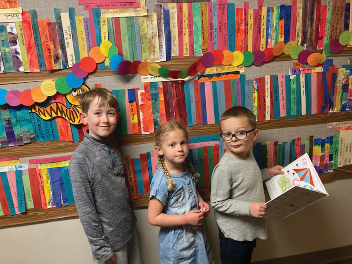 “Top Readers” in Read to Feed this year were first-grader Easton Benedict (Andrew and Hillary of Port Townsend), preschool student Emma Allen (Derek and Eris of Chimacum) and kindergarten student Holland Bare (Travis and Katie of Sequim).